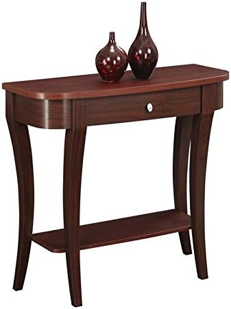 Convenience Concepts Newport Console Table, Mahogany