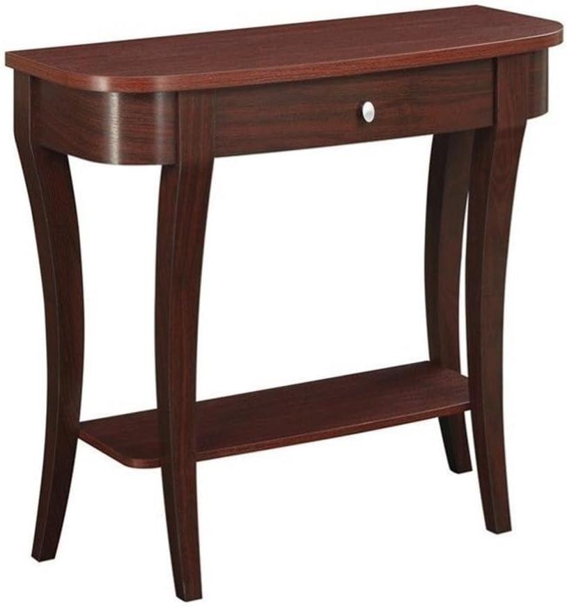 Convenience Concepts Newport Console Table, Mahogany