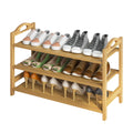 UDEAR Bamboo Shoe Rack 5-Tier Shoe Storage Organizer Entryway Shoe Shelf