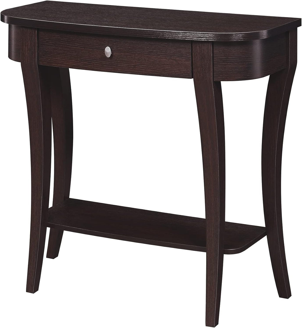 Convenience Concepts Newport Console Table, Mahogany