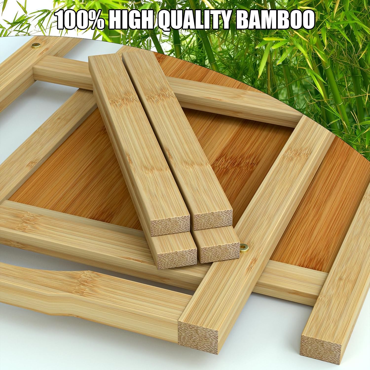 6-Tier Free Standing Shoe Racks, Bamboo Wood Shoe Rack for Entryway & Closet, Holds up to 24 Pairs of Shoes